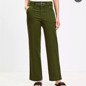 LOFT Olive Women's High-Waist Trousers